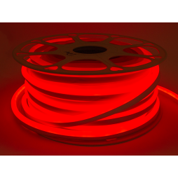 Світлодіодний неон 8*16mm 120led 2835 12V 8W/m IP65, червоний #55-R (бухта 25м) AVT