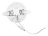 Світильник світлодіодний врізний DownLight круглий ESTER сенсор 9W 85-265V 5000К #470/1 AVT