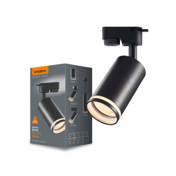 Светильник трековый VIDEX под лампу GU10 Черный (VL-SPF05C-B)