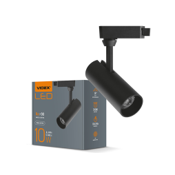 Светильник светодиодный трековый VIDEX 10W 4100K Черный (VL-TR04-104B)