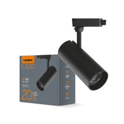 Светильник светодиодный трековый VIDEX 20W 4100K Черный (VL-TR04-204B)
