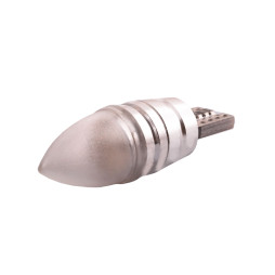 Світлодіодна авто лампа T10-HP-3pcs 1w floral lens синій 12V LEDUA