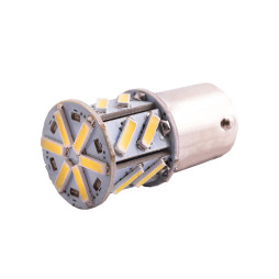 Світлодіодна авто лампа T25-7014-18SMD 1156 білий 12V LEDUA