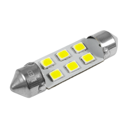 Светодиодная автолампа C5W SV8.5 12В 36мм SMD3528-6led белый