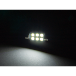 Светодиодная автолампа C5W SV8.5 12В 36мм SMD3528-6led белый