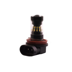 Светодиодная автолампа H11 с обманкой 12В SMD3014-24led + LG-4led белый