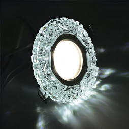 Спот Lemanso ST245 прозрачный MR16 + подсветка 3W 6000K 160-265V с драйвером