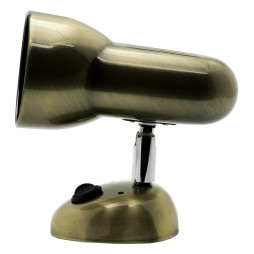 Спот Lemanso ST192-1 75W R63 E27 металл с изм. /ант. золото