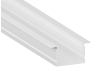 Алюминиевый профиль для светодиодной ленты АЛ-108 2 метра врезной белый LEDUA