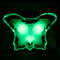 Нічник Lemanso Метелик зелений 3 LED / NL103