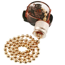 Вимикач Lemanso з ланцюжком античне золото LMA031