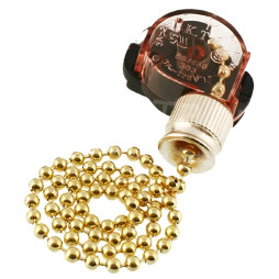 Вимикач Lemanso з ланцюжком золото LMA031