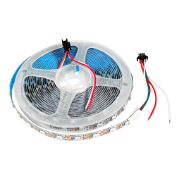 Адресная светодиодная лента SPI WS2812 SMART 1 м SMD5050 60 LED 5В 12Вт/м 1500cmd IP20 RGB