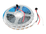 Адресная светодиодная лента SPI WS2812 SMART 1 м SMD5050 60 LED 5В 12Вт/м 1500cmd IP20 RGB