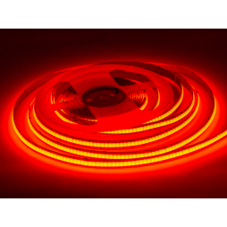 Светодиодная лента 1 м COB 320 LED 12В 12Вт/м 220Lm IP20 красный