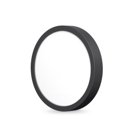 LED Світильник круглий накладний VIDEX 18W 5000K Black