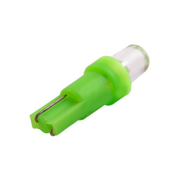 Світлодіодна авто лампа T5-1pc-круглий LED зелений 12V LEDUA
