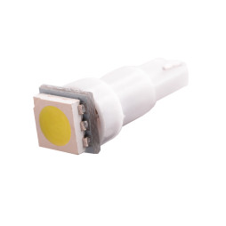 Світлодіодна авто лампа T5-5050-1smd білий 12V LEDUA