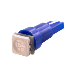 Світлодіодна авто лампа T5-5050-1smd синій 12V LEDUA