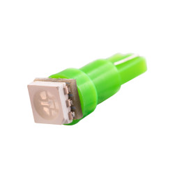 Світлодіодна авто лампа T5-5050-1smd зелений 12V LEDUA