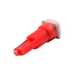 Світлодіодна авто лампа T5-5050-1smd червоний 12V LEDUA