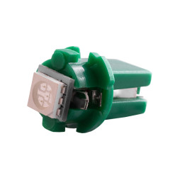 Світлодіодна авто лампа T5-B8.3-1smd-5050 LED зелений 12V LEDUA