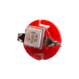 Светодиодная автолампа T5 W1.2W B8.4d 12В SMD5050-1led красный