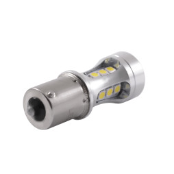 Світлодіодна авто лампа T25-3030-12SMD+6SMD лінза 1156 білий 12V LEDUA