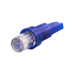 Світлодіодна авто лампа T5-1pc-увігнутий LED синій 12V LEDUA