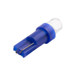 Світлодіодна авто лампа T5-1pc-увігнутий LED синій 12V LEDUA
