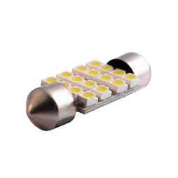 Светодиодная автолампа C5W SV8.5 12В 36мм SMD1206-16led белый