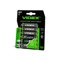 Батарейка щелочная Videx LR6 / AA BLISTER 12 шт