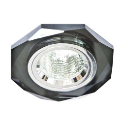 Встраиваемый светильник Feron 8020-2 под лампу серое серебро