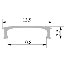 АЛ-01 Опал матовий дифузор 2м LEDUA