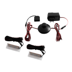 Комплект светодиодных клипс пластиковых LEDUA для подсветки стеклянных полок 2шт 110-240В синий