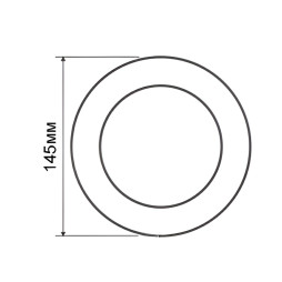 LED панель Lemanso 9W 450LM 85-265V 4500K коло / LM1025 Комфорт