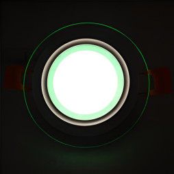 LED панель Сяйво Lemanso 6W 450Lm 4500K + зелений 85-265V/LM1036 коло + скло