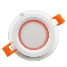 LED панель Сияние Lemanso 9W 720Lm 4500K + синий 85-265V/LM1037 круг + стекло