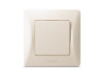 Вимикач одноклавішний кремовий VIDEX BINERA