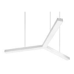 Светильник светодиодный подвесной LEDUA Y-образный 220В 86Вт 5400Лм 6000К (3х500) белый
