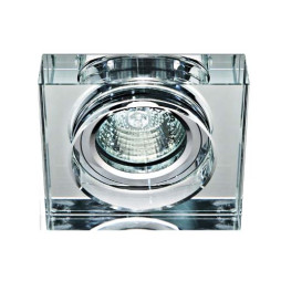 Встраиваемый светильник Feron 8180-2 под лампу прозрачный