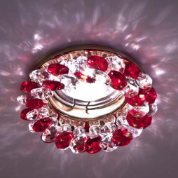 Встраиваемый светильник Feron CD4141 под лампу прозрачный хром