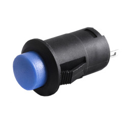 Кнопка кругла синя OFF-(ON)/DS-227K LEDUA