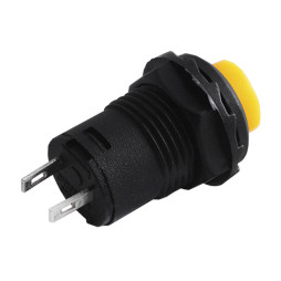 Кнопка кругла жовта з фіксатором ON-OFF/DS-228 LEDUA