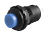 Кнопка круглая ON-OFF с фиксацией синяя (DS-228)