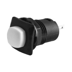 Кнопка квадрат біла з фіксатором ON-OFF/DS-226 LEDUA