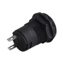 Кнопка кругла біла з фіксатором ON-OFF/DS-228 LEDUA