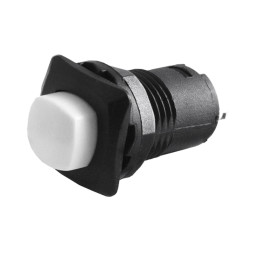 Кнопка квадрат біла OFF-(ON)/DS-225 LEDUA