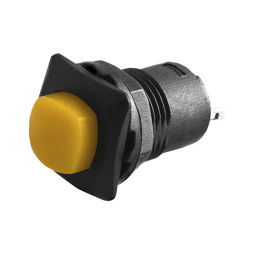Кнопка квадрат жовта з фіксатором ON-OFF/DS-226 LEDUA
