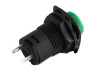Кнопка квадрат зелена з фіксатором ON-OFF/DS-226 LEDUA